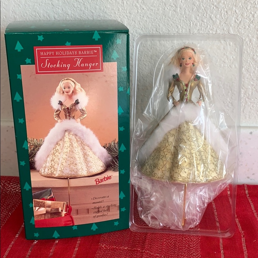 ‘95 Hallmark Happy Holidays Barbie Stocking Hanger